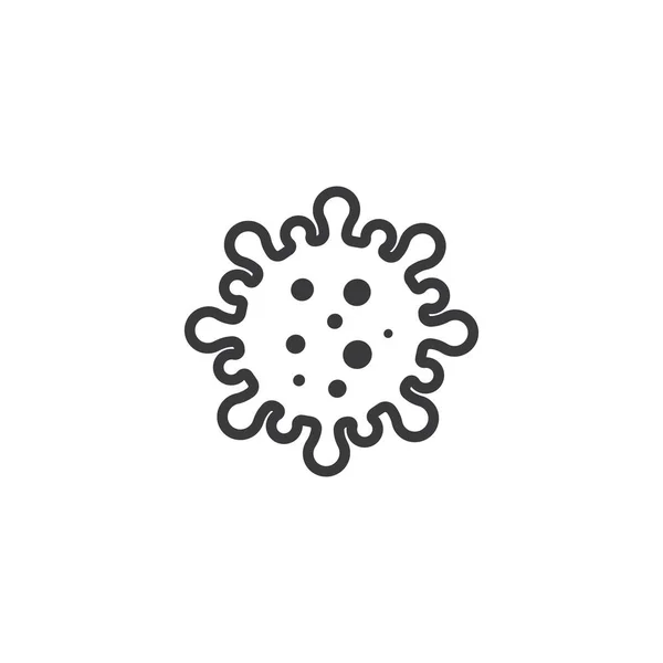 Virus Bacterias Icono Vector Ilustración Diseño Plantilla — Vector de stock