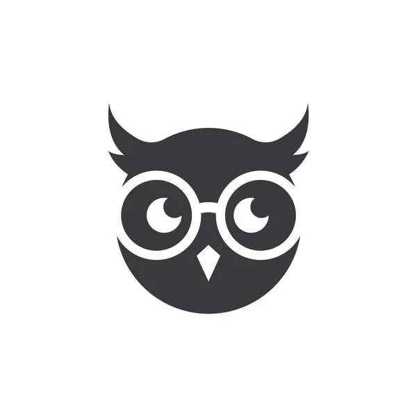 Geek Owl Icon Vector Illustration Design — Stock Vector