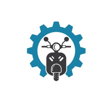 Scooter vektör resimleme şablonu