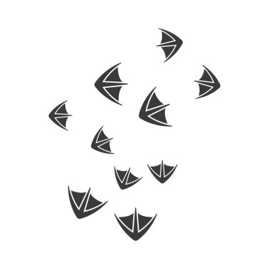 Ördek ayağı çizim şablonu izi