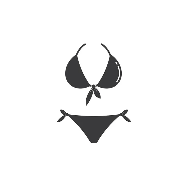 Bikini Vektorová Ikona Ilustrační Design — Stockový vektor