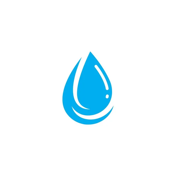 Agua Gota Logotipo Plantilla Vector Ilustración Diseño — Vector de stock