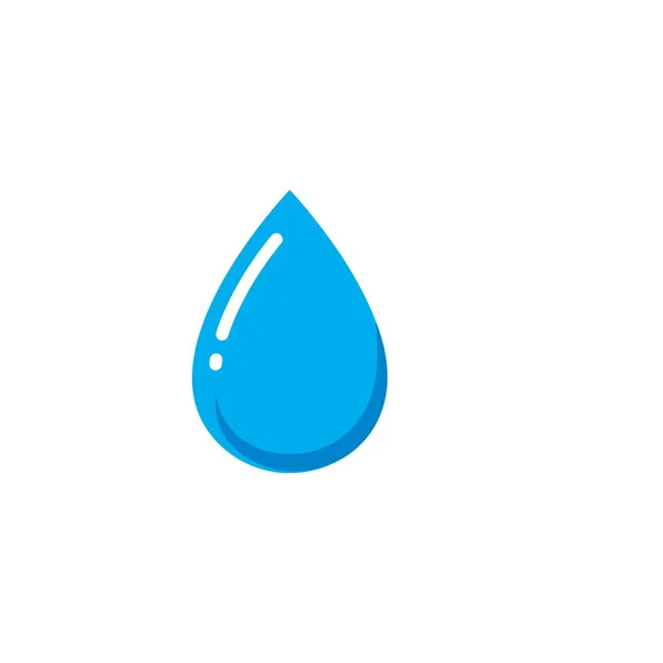 Agua Gota Logotipo Plantilla Vector Ilustración Diseño — Vector de stock