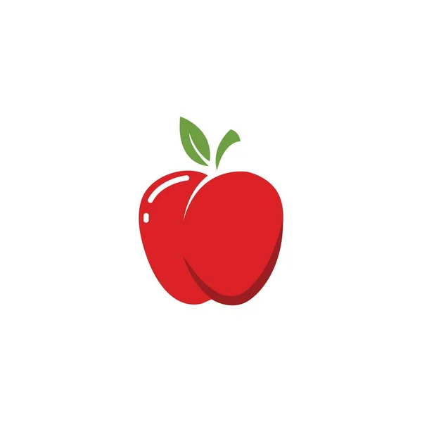 Modèle Conception Illustration Vectorielle Icône Logo Apple — Image vectorielle
