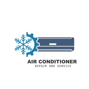Klima onarımı ve servis vektör resimleme şablonu
