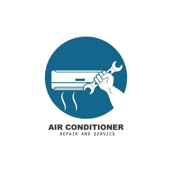 Airconditioner Repair Service Vector Icon Illustration Design Template — Stock Vector