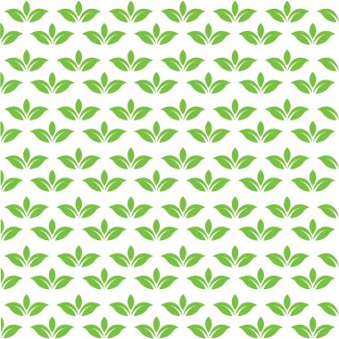 Kusursuz yapraklar arkaplan vektör illüstrasyon tasarımı