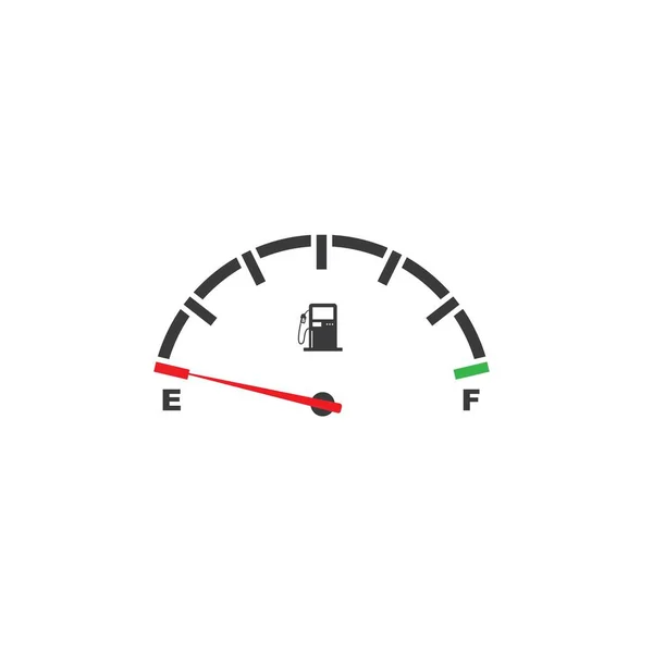 Benzine Indicator Pictogram Vector Illustratie Ontwerp Sjabloon — Stockvector