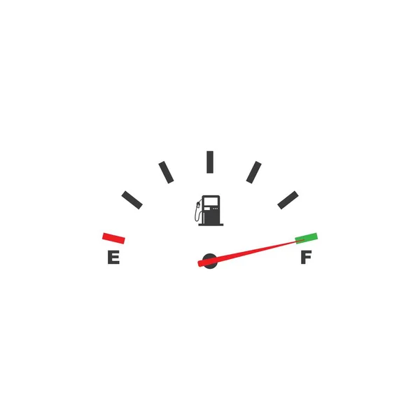 Benzine Indicator Pictogram Vector Illustratie Ontwerp Sjabloon — Stockvector