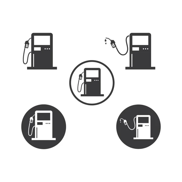 Type Benzine Nozzlee Vector Illustratie Ontwerp — Stockvector