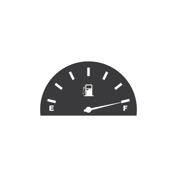 Benzin Indikator Symbol Vektor Illustration Design Vorlage — Stockvektor