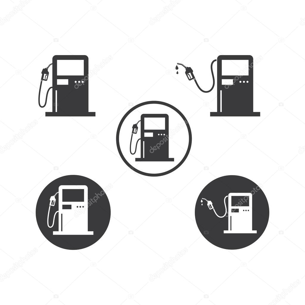 type of gasoline nozzlee vector illustration design