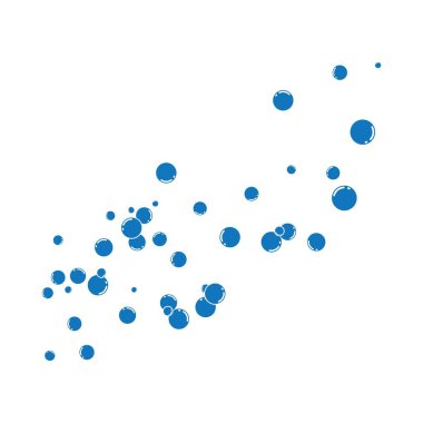 Su kabarcığı simgesi vektör çizim şablonu