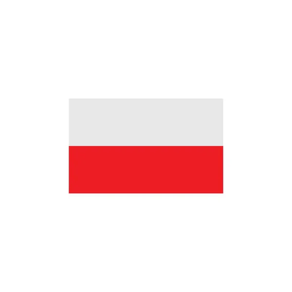 Конструкция Векторной Иллюстрации Флага Польши — стоковый вектор