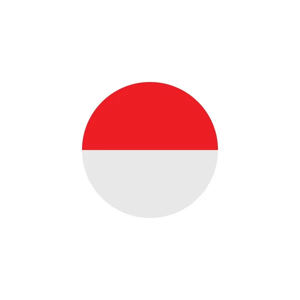 Indonesische Flaggenvektor Illustration Design — Stockvektor