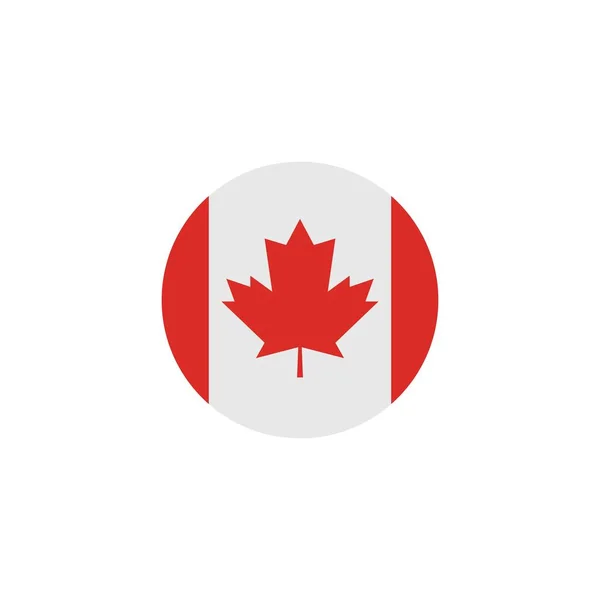 Diseño Ilustración Vector Bandera Canadiense — Archivo Imágenes Vectoriales