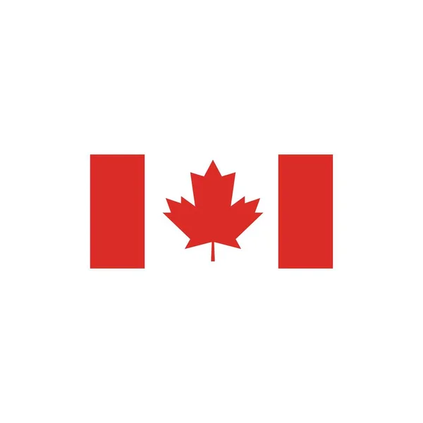 Diseño Ilustración Vector Bandera Canadiense — Archivo Imágenes Vectoriales