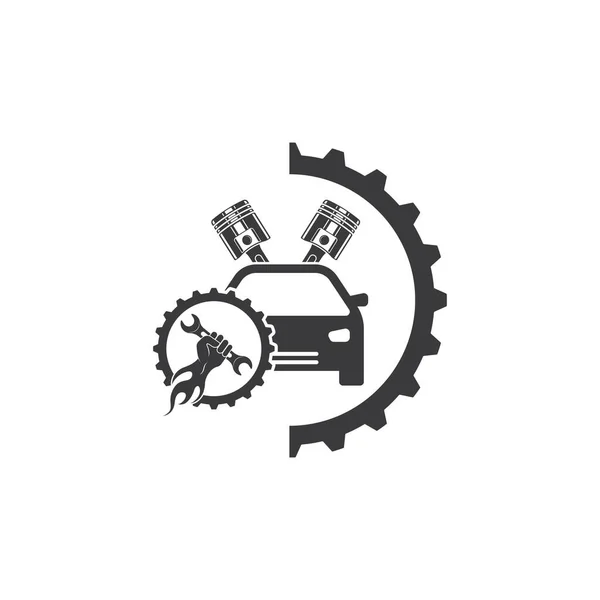 Ikona Naprawy Samochodu Wektor Logo Ilustracja Projekt Szablon — Wektor stockowy