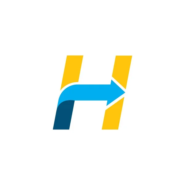 Harfi Simgesi Logo Vektör Tasarımı — Stok Vektör