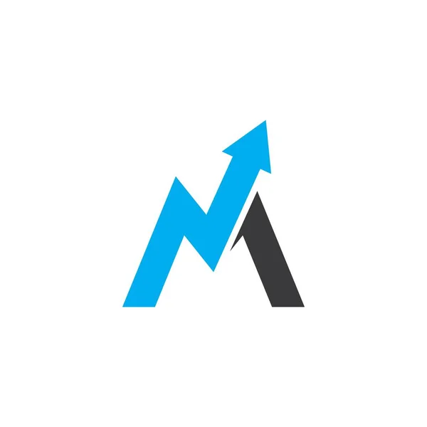 Letter Arrow Logo Template Vector Illustratie — Stockvector