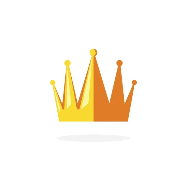 Royal Crown Logo Icon Vector Illustration Design — Stock Vector
