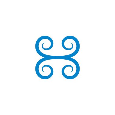 girdap rüzgar logo vektör tasarım şablonu