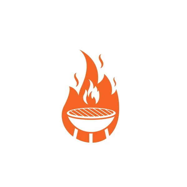 Bbq Vector Icon Illustration Design Template — Stock Vector