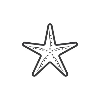 denizyıldızı vektör çizim şablonu