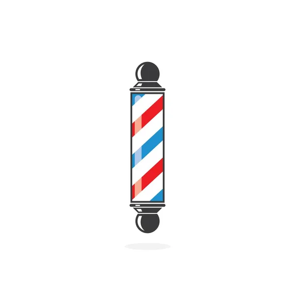 Modelo Ícone Vetor Logotipo Pólo Barbeiro — Vetor de Stock