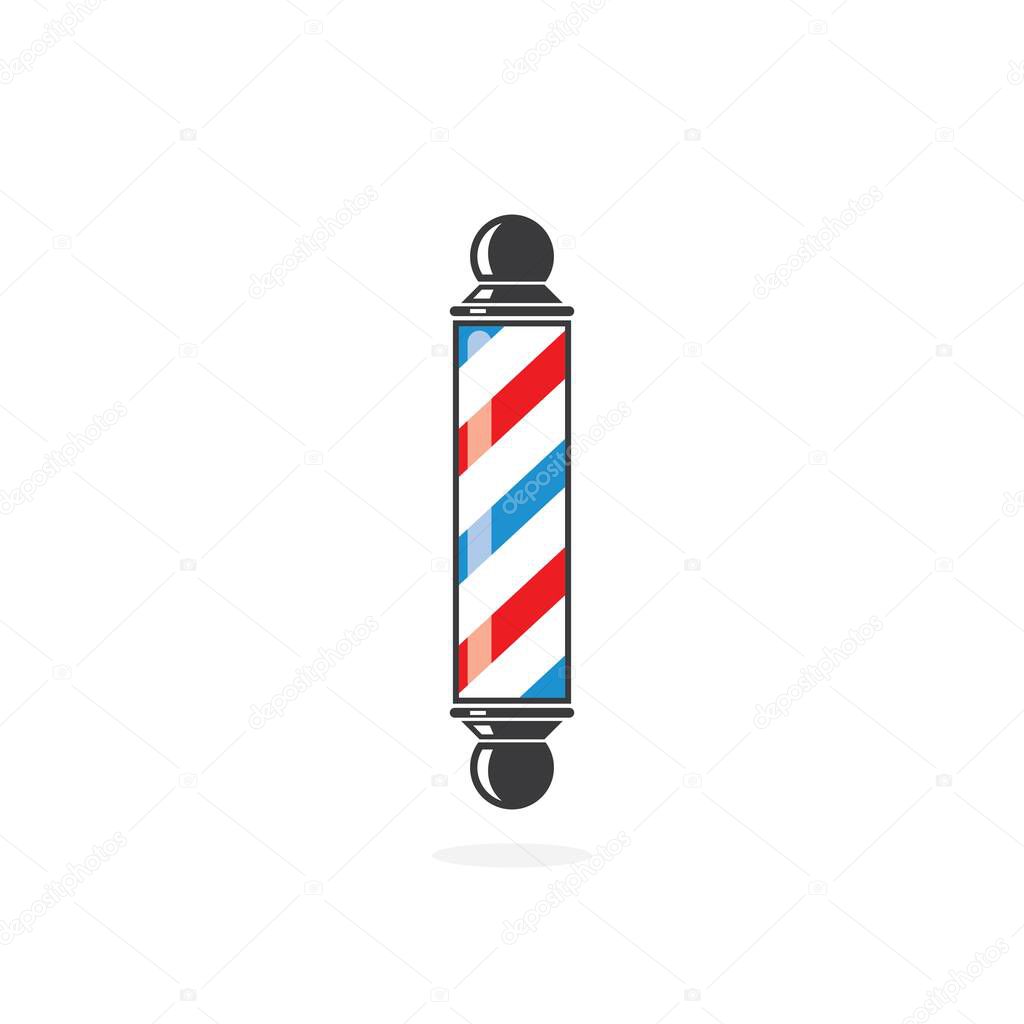 Barber pole  icon logo vector icon template