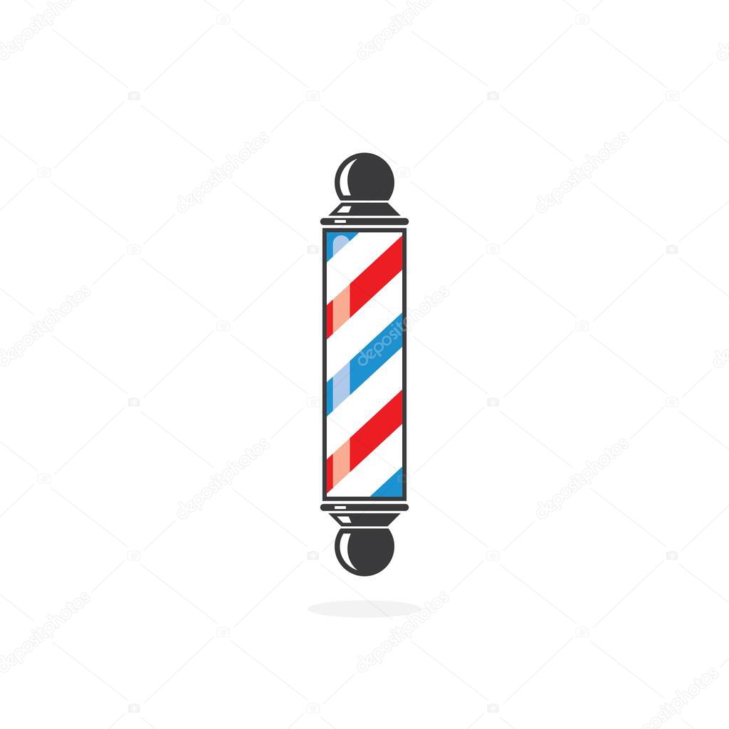 barber pole  icon logo vector icon template