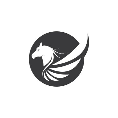 Pegasus Vektör Logo Şablonu vektör çizimi tasarımı