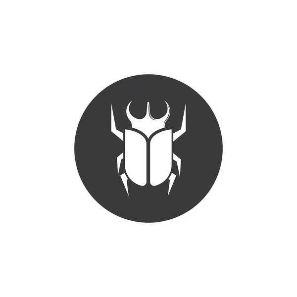Beetle Icon Vector Illustration Design Template — Stock Vector