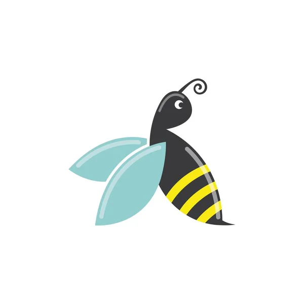 Honig Biene Logo Vorlage Vektor Symbol Illustration Design — Stockvektor