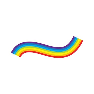 gökkuşağı logo vektör şablonu tasarımı
