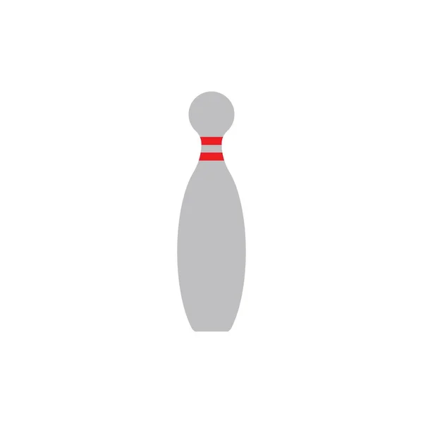 Bowling Pin Vettoriale Icona Illustrazione Modello Design — Vettoriale Stock