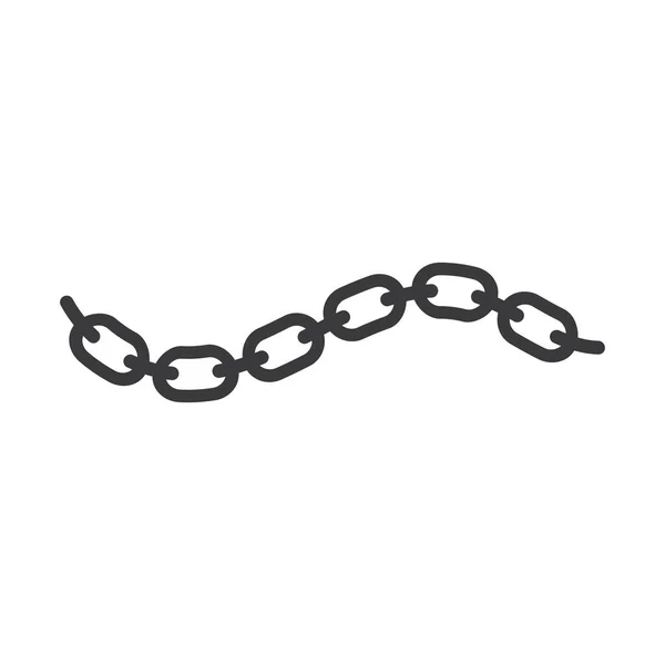 Chain Steel Vector Icon Illustration Design Template — Stock Vector