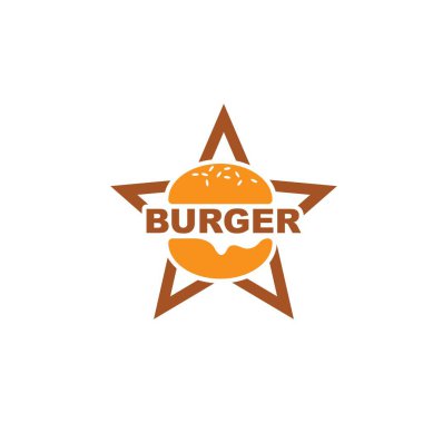 Hamburger ikonu vektör çizim şablonu