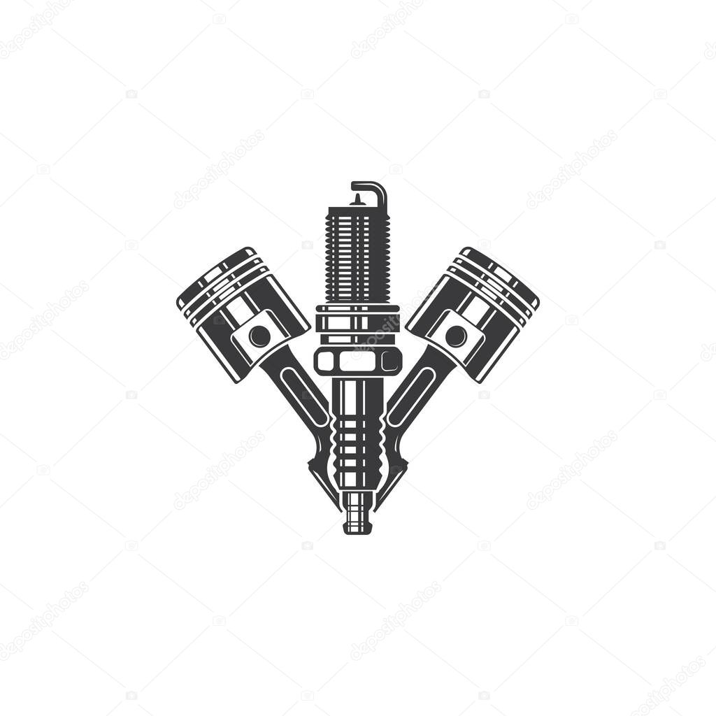 sparkplug icon vector illustration design