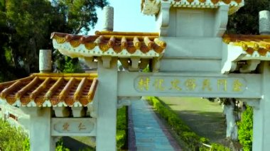 Aerial shots of Kinmen sightseeing spots in Taiwan, 18 Kinmen Folk Culture Village in Kinmen