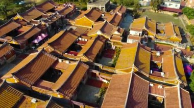 Aerial shots of Kinmen sightseeing spots in Taiwan, 18 Kinmen Folk Culture Village in Kinmen