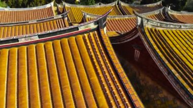 Aerial shots of Kinmen sightseeing spots in Taiwan, 18 Kinmen Folk Culture Village in Kinmen