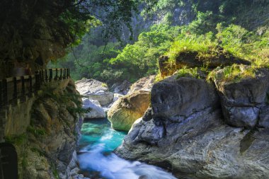 Shakabang Nehrinin Vadisi, Taroko Sahne Alanı, Hualien, Tayvan