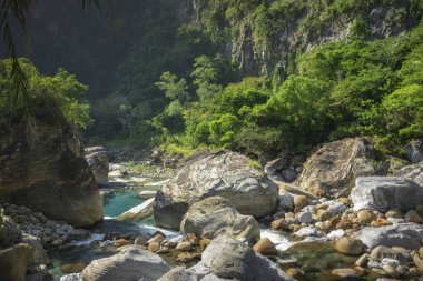 Shakabang Nehrinin Vadisi, Taroko Sahne Alanı, Hualien, Tayvan