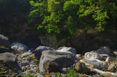 Shakabang Nehrinin Vadisi, Taroko Sahne Alanı, Hualien, Tayvan