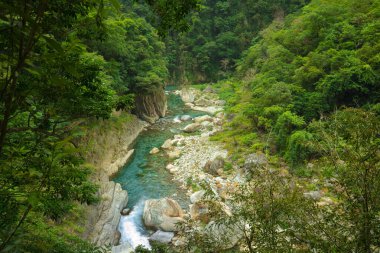 Shakabang Nehrinin Vadisi, Taroko Sahne Alanı, Hualien, Tayvan