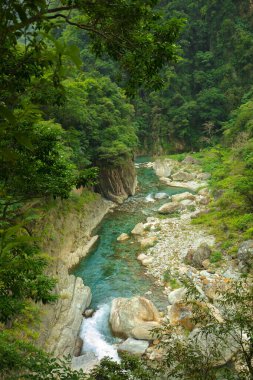 Shakabang Nehrinin Vadisi, Taroko Sahne Alanı, Hualien, Tayvan