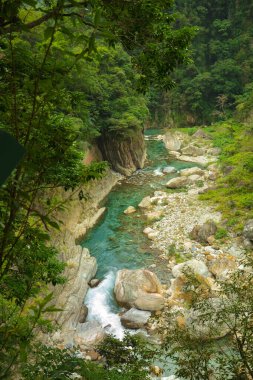 Shakabang Nehrinin Vadisi, Taroko Sahne Alanı, Hualien, Tayvan