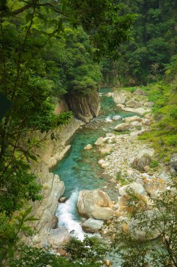 Shakabang Nehrinin Vadisi, Taroko Sahne Alanı, Hualien, Tayvan