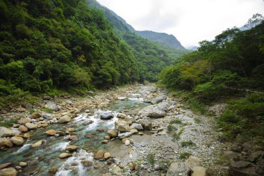 Shakabang Nehrinin Vadisi, Taroko Sahne Alanı, Hualien, Tayvan